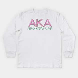 AKA Shirt -  AKA Paraphernalia - 1908 Kids Long Sleeve T-Shirt